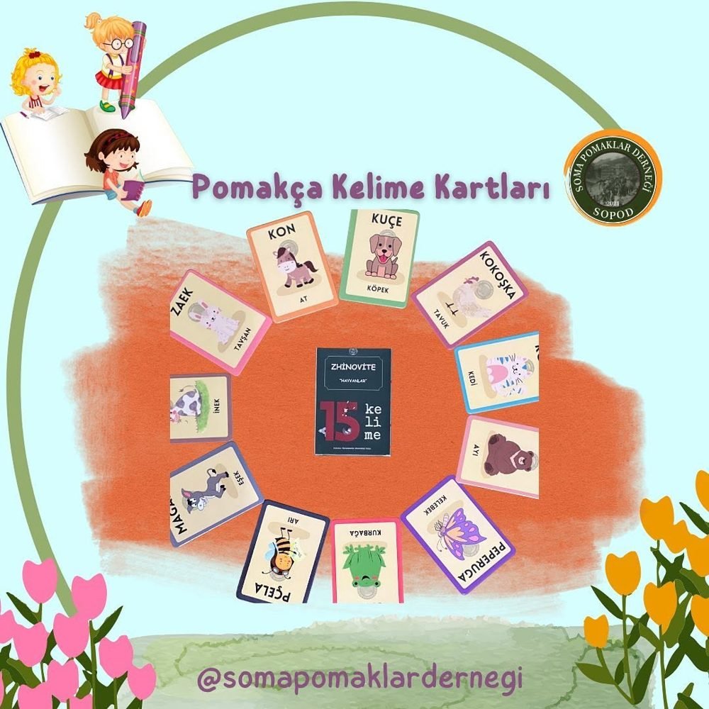 Pomakça kelime kartları