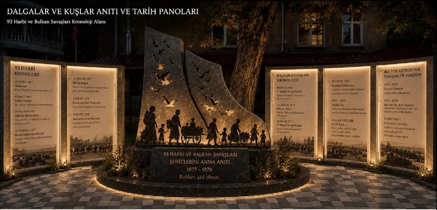 Dalgalar ve Kuşlar Anıtı tasarım görseli